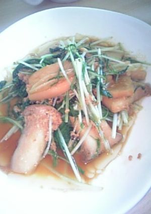エリンギと水菜のマヨネーズ炒め♪-レシピのメイン写真