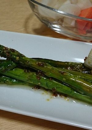 〈おつまみ〉焼きアスパラと長ネギのマリネ-レシピのメイン写真