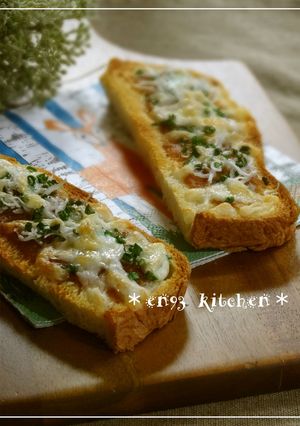 朝食に♡ネギじゃこチーズの味噌トースト-レシピのメイン写真