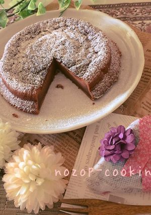 バレンタインに、超しっとりガトーショコラ-レシピのメイン写真