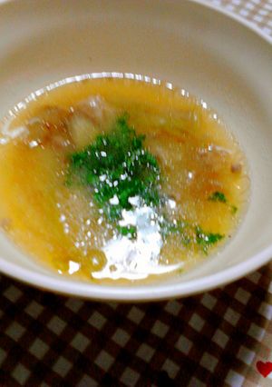 ｼｬｷｼｬｷ★若ごぼう(根)の味噌汁♪-レシピのメイン写真