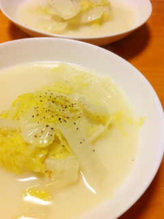 白菜の味噌ミルクスープ-レシピのメイン写真