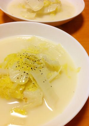白菜の味噌ミルクスープ-レシピのメイン写真