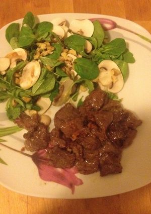 リャマ肉のにんにく醤油ソテー-レシピのメイン写真