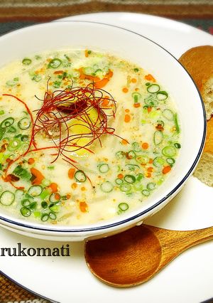 さつま芋入り坦々味噌スープ-レシピのメイン写真