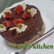 バレンタインに★ベリーチーズチョコケーキ
