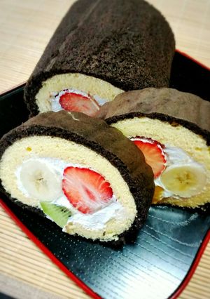 節分にホケミで恵方巻シフォンロールケーキ-レシピのメイン写真