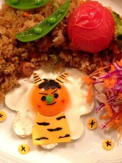 節分*鬼の目玉焼き キャラ弁にも-レシピのメイン写真