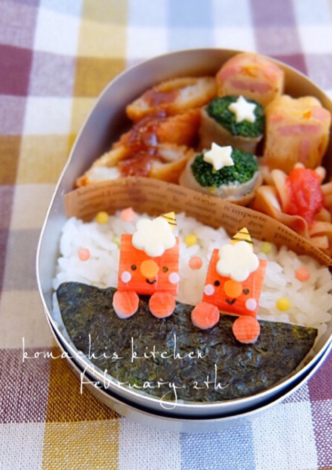 幼稚園 キャラ弁♡節分 鬼くん-レシピのメイン写真