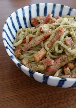 パスタよりうまい！ジェノベーゼうどん-レシピのメイン写真