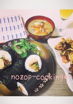 あるもので、簡単恵方巻き-レシピのメイン写真