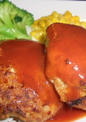 オーブンでハンバーグ-レシピのメイン写真