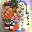 キャラ弁?!アナ雪オラフ風おにぎり弁当