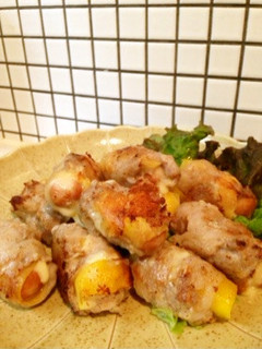 お弁当☆簡単とろとろチーズのウィンナー巻-レシピのメイン写真