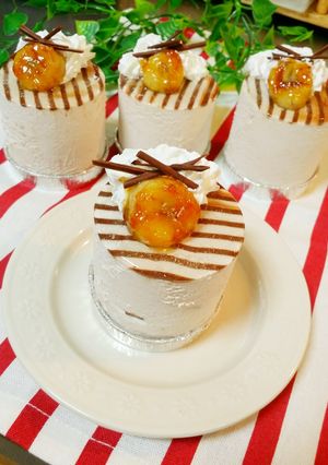ミルキー♡チョコバナナムースケーキ-レシピのメイン写真