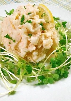 鮭フレークとクリームチーズのポテトサラダ-レシピのメイン写真