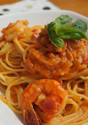 海老のトマトクリームパスタ-レシピのメイン写真