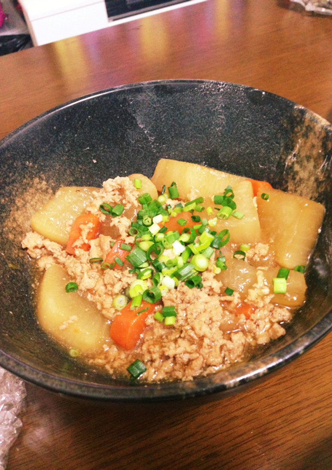 絶対に失敗しない！ 大根と鶏挽肉の煮物-レシピのメイン写真