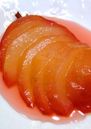 美味しいね★洋ナシの赤ワイン煮-レシピのメイン写真
