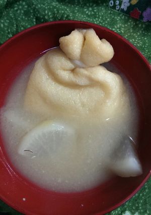 もちきんちゃくの味噌汁-レシピのメイン写真