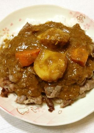 スキヤキ肉カレーライス-レシピのメイン写真