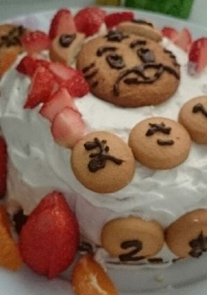 バースデーケーキ-レシピのメイン写真