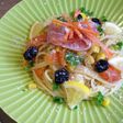 カラフル野菜のスパゲティサラダ♪