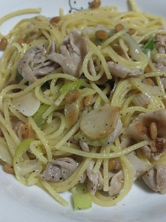 納豆と豚肉のパスタ-レシピのメイン写真
