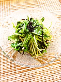 ☺簡単もう一品♪水菜と塩昆布の和え物☺-レシピのメイン写真