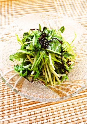 😊簡単もう一品♪水菜と塩昆布の和え物😊-レシピのメイン写真