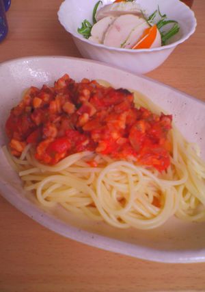 蛸のミートソース風トマトパスタ★-レシピのメイン写真