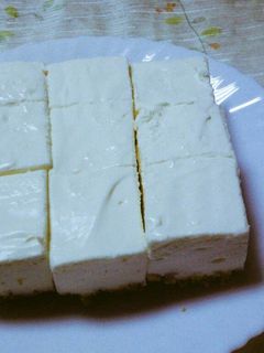 水切りヨーグルトのレアチーズケーキ-レシピのメイン写真