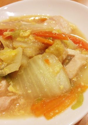蒸して簡単 * 白菜と胸肉のおかず *-レシピのメイン写真