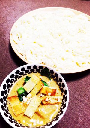 残りカレーで作るつけ麺-レシピのメイン写真