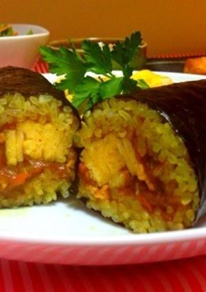 みんな大好きカレーで恵方巻き-レシピのメイン写真