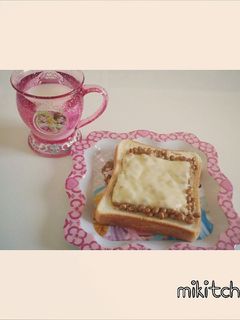 納豆チーズトースト♡-レシピのメイン写真
