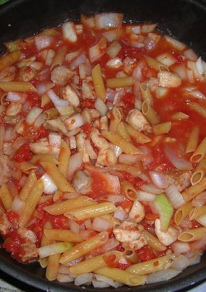ペンネのトマト煮込み-レシピのメイン写真