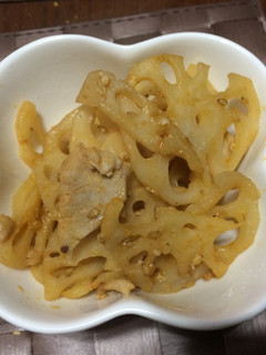 レンコンと豚肉の洋風キンピラ-レシピのメイン写真