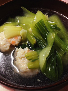 しょうが香る、青梗菜とすり身のスープ-レシピのメイン写真