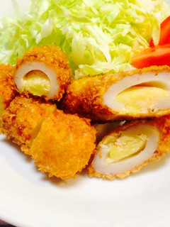 揚げちくわ巻き*たらこじゃがマヨ-レシピのメイン写真