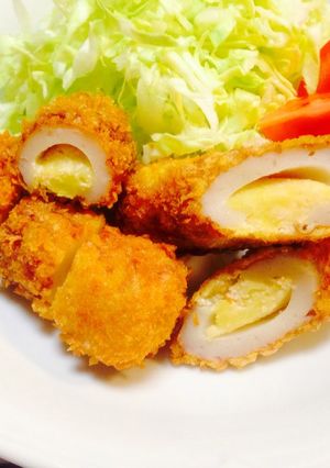 揚げちくわ巻き＊たらこじゃがマヨ-レシピのメイン写真