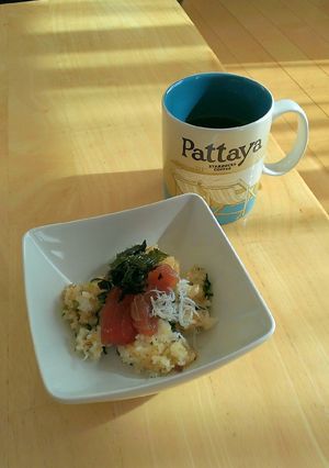 大根菜としらす☆のっけチャーハン-レシピのメイン写真