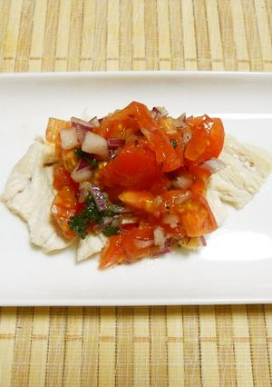 チキントマトドレッシングのせ-レシピのメイン写真