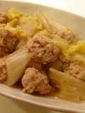 時短簡単☆ふわ鶏つくねと白菜のほっこり煮
