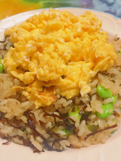 たまごと枝豆の塩昆布チャーハン-レシピのメイン写真