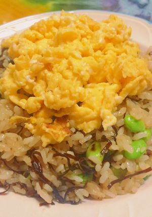 たまごと枝豆の塩昆布チャーハン-レシピのメイン写真