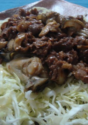 牡蠣と牛肉のご馳走炒め♡-レシピのメイン写真