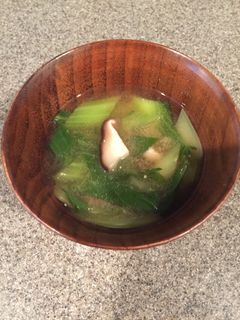 青梗菜で♡お味噌汁-レシピのメイン写真