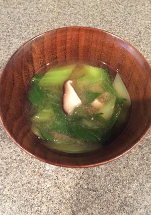 青梗菜で♡お味噌汁-レシピのメイン写真