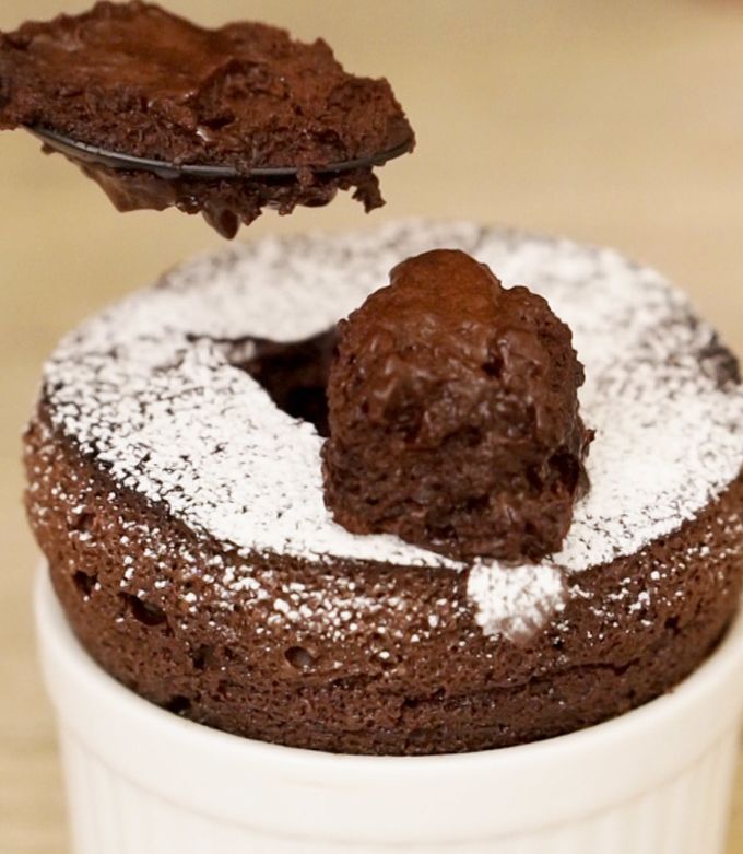 ふわふわチョコレートスフレ バレンタイン by えもじょわ